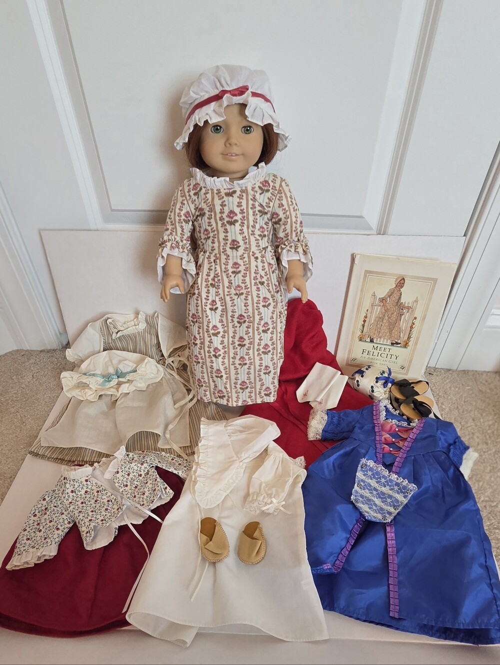 Vintage Pleasant Company American Girl Doll — Felicity Merriman Collection Lot